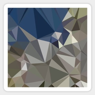 Ash Grey Abstract Low Polygon Background Sticker